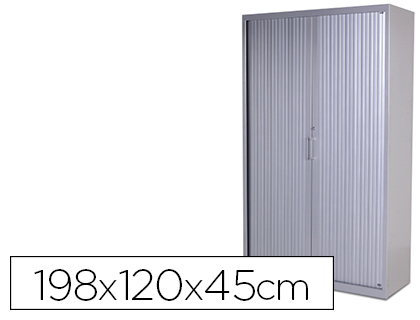 ROCADA - ARMARIO STORE METALICO CON NIVELADORES EN PLANCHA DE ACERO CON 2 PUERTAS PERSIANA PVC CORREDERAS Y CERRADURA (Ref.1502AC00)