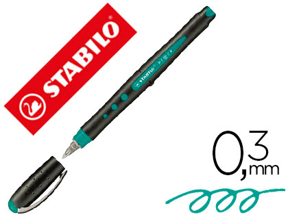 STABILO - ROTULADOR ROLLER BALL BL@CK 0,3 MM TURQUESA (Ref.1016/51)