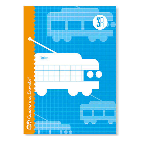 LAMELA - Libreta Cubierta basica 30 Hojas 4º Cuadr. 3 Pack 15 Ud 0 (Ref.6003)