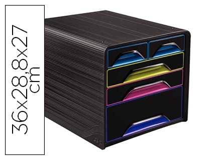 CEP - Buc 5 Cajones Mixtos Negro (Ref.1072130411)