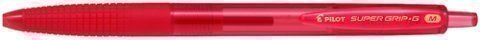 PILOT - Bolígrafo retráctil SUPER GRIP G Rojo - Diámetro de bola 1mm (Ref.BPGG-8R-M-R / NSGGR)