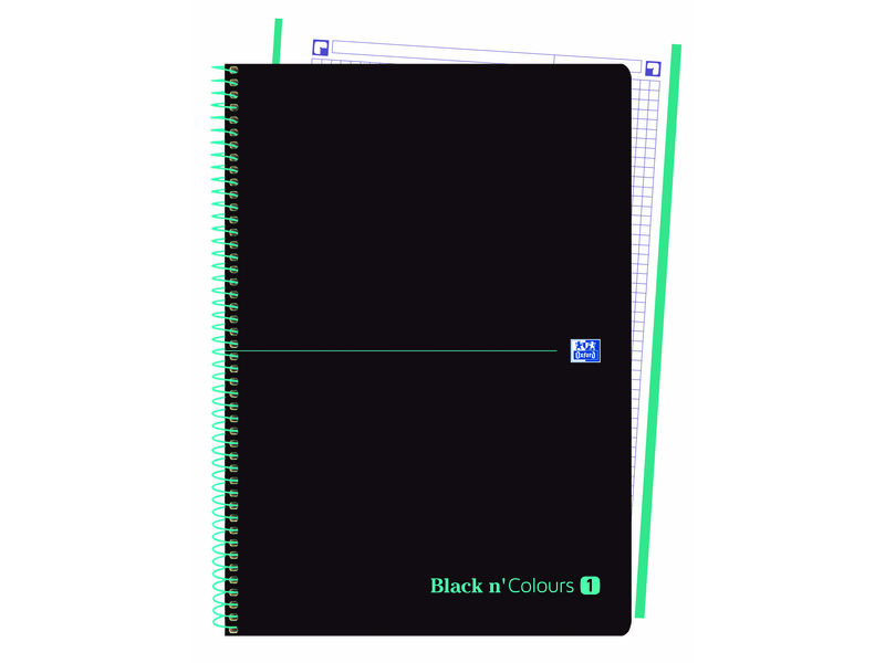OXFORD - Cuaderno 1T Plástico A4+80H 5X5 Ice Mint (Ref.400088227)