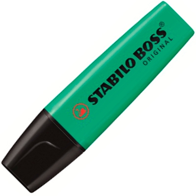 STABILO - Marcador fluorescente Boss Original Trazo 2-5mm Punta biselada Punta biselada Turquesa (Ref.70/51)
