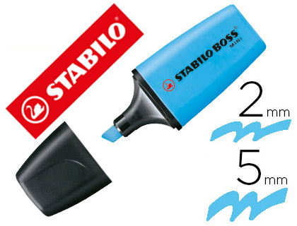 STABILO - ROTULADOR BOSS FLUORESCENTE MINI AZUL (Ref.07/31)