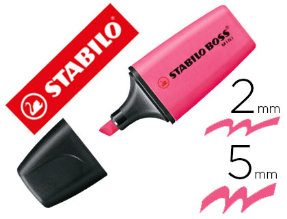 STABILO - ROTULADOR BOSS FLUORESCENTE MINI ROSA (Ref.07/56)