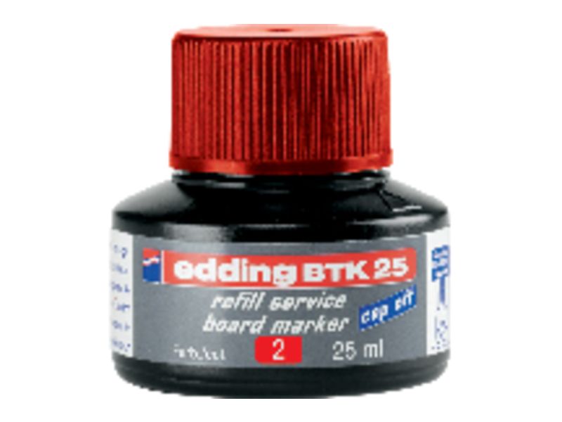 EDDING - Bote TINTA 25ML MARCADOR PIZARRA RO (Ref.BTK 25-02)