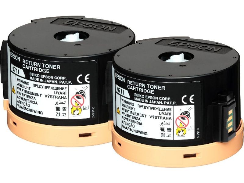 EPSON - Doble Cartucho de Toner Retornable 0711 Negro (Ref.C13S050711)