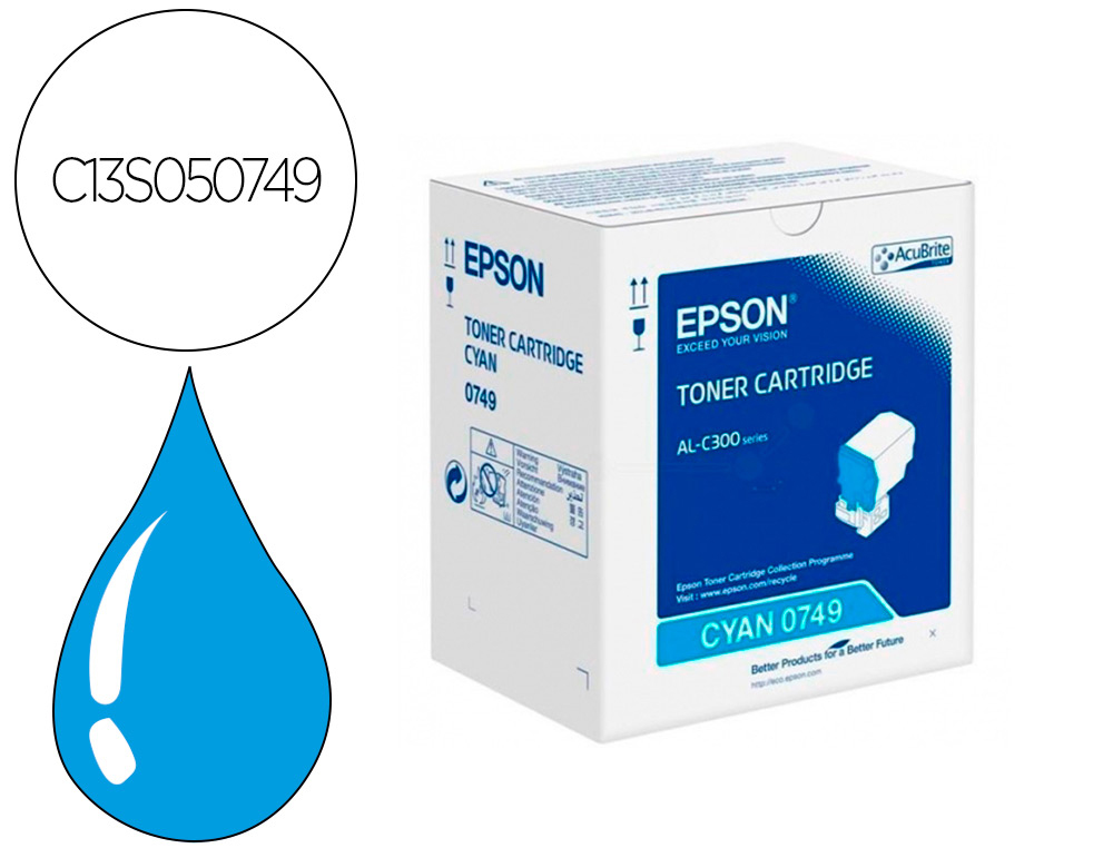 EPSON - Toner Laser ORIGINALES cian 8.8k (Ref.C13S050749)