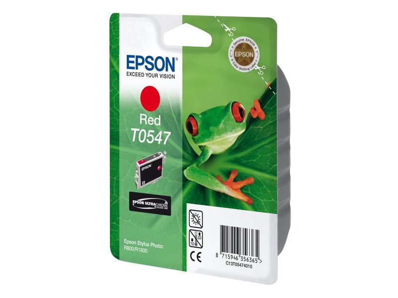 EPSON - Cartuchos ORIGINALES Inyección De Tinta T0547 Rojo (Ref.C13T05474010)