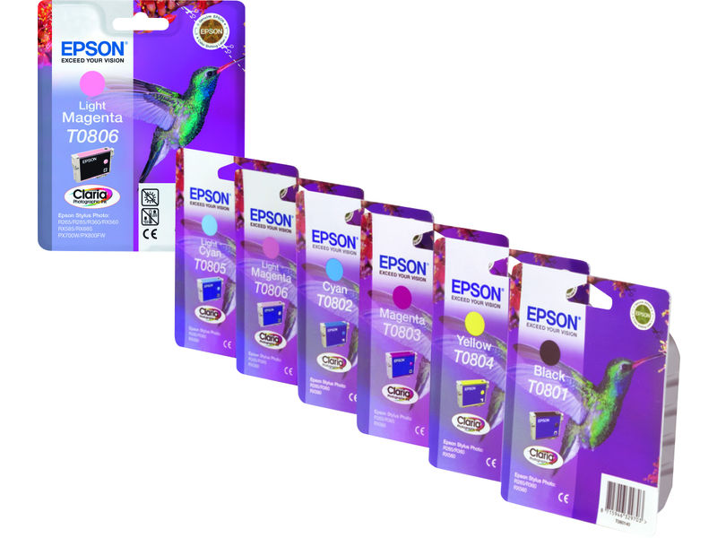 EPSON - Cartuchos ORIGINALES Inyección De Tinta T0593 Magenta (Ref.C13T05934010)