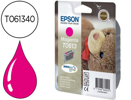 EPSON - Cartuchos Inyección de Tinta ORIGINALES - T0613 MAGENTA - STYLUS D68/D88/D88PLUS/DX-3800/DX-4200/DX-4800 (Ref.C13T06134010)