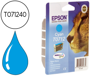 EPSON - Cartuchos ORIGINALES Inyección De Tinta INY CI 5,5ML T071 (Ref.C13T07124012)