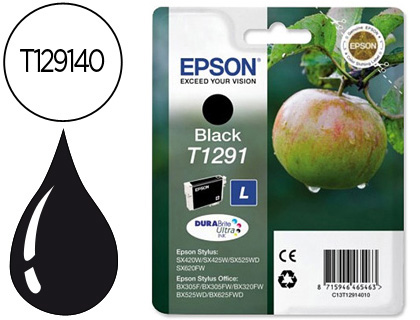 EPSON - Cartuchos ORIGINALES Inyección De Tinta INY NG 11,2ML T129 (Ref.C13T12914012)