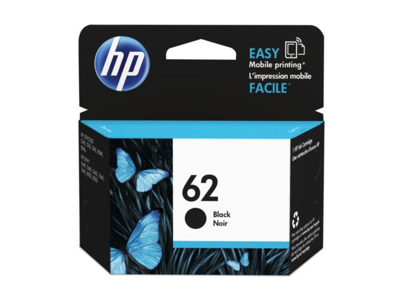 HP ( HEWLETT PACKARD ) - Cartuchos ORIGINALES Inyección De Tinta 62 Negro (Ref.C2P04AE#ABE)