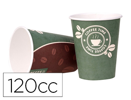 VASO TERMICO CARTON 120 CC PAQUETE DE 50 UNIDADES 