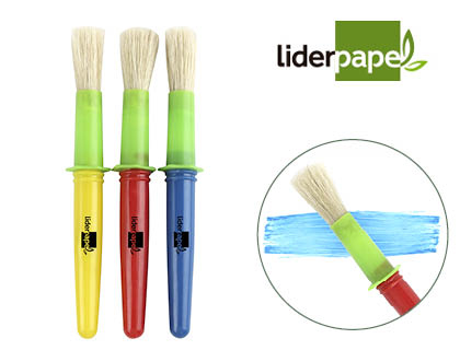 LIDERPAPEL - PINCELES ESCOLARES GRUESO (Ref.PI16)