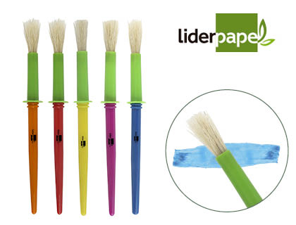 LIDERPAPEL - PINCELES ESCOLARES MEDIANO (Ref.PI15)