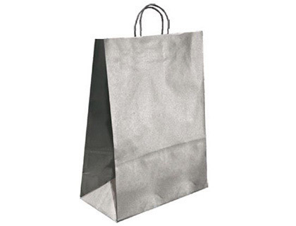 Q-CONNECT - BOLSA KRAFT PLATA ASA RETORCIDA 270X120X360 MM (Ref.KF18691)