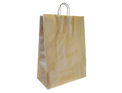 Q-CONNECT - BOLSA KRAFT RECICLADO ASA RETORCIDA 240X100X310 MM (Ref.KF18673)