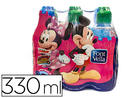 FONT VELLA - AGUA MINERAL NATURAL KIDS BOTELLA DE 330 ML (Ref.21361-26169)