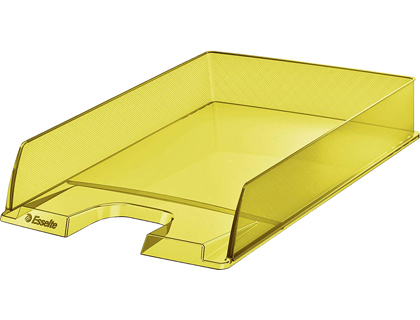 ESSELTE - BANDEJA SOBREMESA PLASTICO COLOUR ICE COLOR AMARILLO 254X61X350 MM (Ref.626272)
