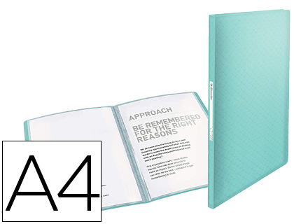 ESSELTE - CARPETA ESCAPARATE COLOUR ICE 40 FUNDAS POLIPROPILENO DIN A4 COLOR AZUL (Ref.626227)