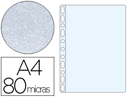 Q-CONNECT - FUNDA MULTITALADRO DIN A4 80 MC PIEL DE NARANJA BOLSA DE 10 UNIDADES (Ref.KF16911)