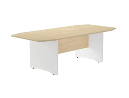 ROCADA - MESA DE REUNION MEETING ESTRUCTURA MADERA BLANCO TABLERO MADERA HAYA 220X100X72 CM (Ref.3003AW01)