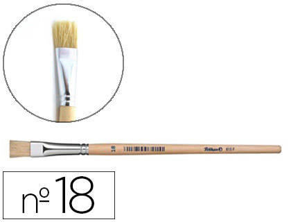 PELIKAN - PINCELES OLEO SERIE 613F N.18 VIROLA ALUMINIO (Ref.707836)