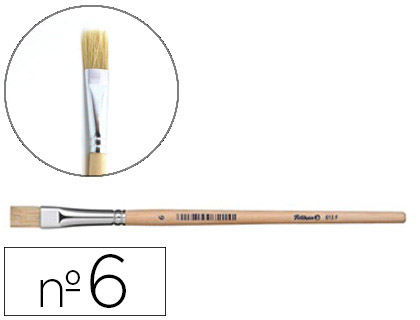 PELIKAN - PINCELES OLEO SERIE 613F N.6 VIROLA ALUMINIO (Ref.721407)