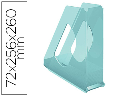 ESSELTE - REVISTERO PLASTICO COLOUR ICE COLOR AZUL 72X256X260 MM (Ref.626279)