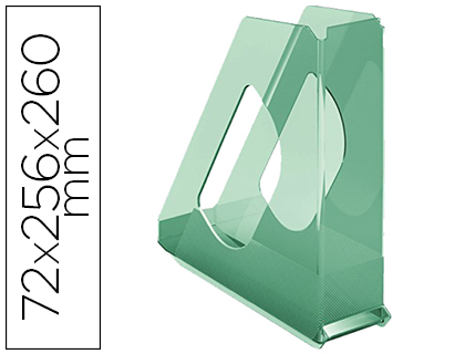 ESSELTE - REVISTERO PLASTICO COLOUR ICE COLOR VERDE 72X256X260 MM (Ref.626280)