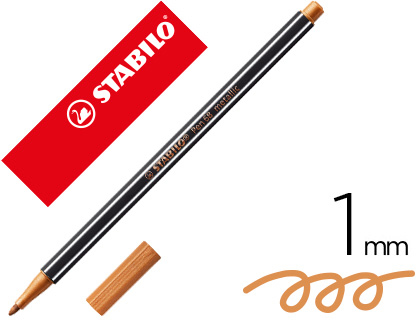 STABILO - ROTULADOR ACUARELABLE PEN 68 METALICO COBRE 1 MM (Ref.68/820)