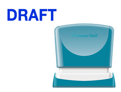 X'STAMPER QUIX - SELLO PERSONALIZABLE COLOR AZUL MEDIDAS 11X40 MM Q-10 (Ref.QPTL-Q1140RU Q10 AZ)