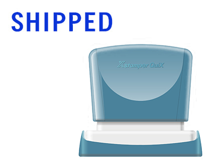 X'STAMPER QUIX - SELLO PERSONALIZABLE COLOR AZUL MEDIDAS 13X49 MM Q-13 (Ref.QPTL-Q1349RU Q13 AZ)