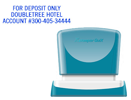 X'STAMPER QUIX - SELLO PERSONALIZABLE COLOR AZUL MEDIDAS 16X48 MM Q-11 (Ref.QPTL-Q1648RU Q11 AZ)