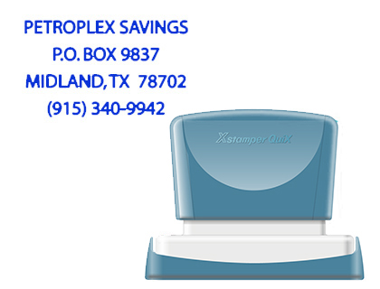 X'STAMPER QUIX - SELLO PERSONALIZABLE COLOR AZUL MEDIDAS 36X61 MM Q-16 (Ref.QPTL-Q3661RU Q16 AZ)