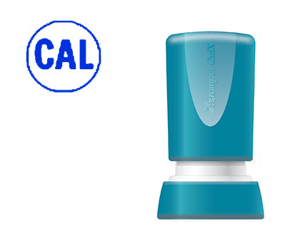 X'STAMPER QUIX - SELLO PERSONALIZABLE COLOR AZUL REDONDO DIAMETRO 14 MM Q-32 (Ref.QPTL-QE14RU Q32 AZ)
