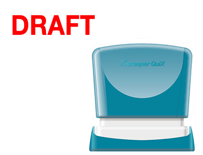 X'STAMPER QUIX - SELLO PERSONALIZABLE COLOR ROJO MEDIDAS 11X40 MM Q-10 (Ref.QPTL-Q1140RU Q10 RO)