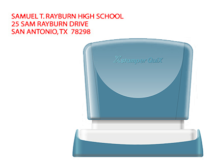 X'STAMPER QUIX - SELLO PERSONALIZABLE COLOR ROJO MEDIDAS 14X60 MM Q-14 (Ref.QPTL-Q1460RE Q14 RO)