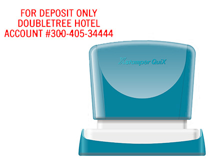 X'STAMPER QUIX - SELLO PERSONALIZABLE COLOR ROJO MEDIDAS 16X48 MM Q-11 (Ref.QPTL-Q1648RU Q11 RO)