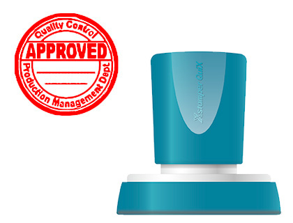 X'STAMPER QUIX - SELLO PERSONALIZABLE COLOR ROJO REDONDO DIAMETRO 38 MM Q-53 (Ref.QPTL-QE38RU Q53 RO)