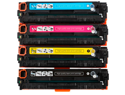 HP - TONER COMPATIBLE CLOVER LASERJET CP2020 / CP2025 MULTIPACK NEGRO / AMARILLO / CIAN / MAGENTA (Ref.CC530A/CC531A/CC533A/CC532A)
