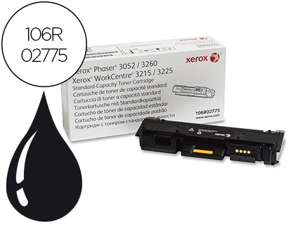 XEROX - TONER PHASER 3260 WORK CENTER 3225 NEGRO 1500 PAGINAS (Ref.106R02775)