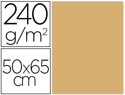 LIDERPAPEL - CARTULINA 50X65 CM 240 G/M2 AVELLANA (Ref.CT56)
