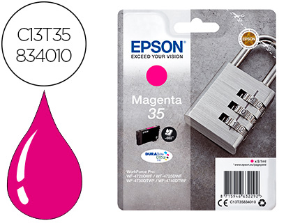 EPSON - INK-JET 35 T3583 PRO WF-4720DWF / 4725DWF / 4730DTWF / 4740DTWF MAGENTA 650 PAGINAS (Ref.C13T35834010)