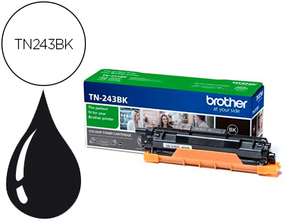 BROTHER - Toner Laser ORIGINALES TN-243BK NEGRO DCP-l3510cdw/HL-l3270cdw/MFC-l3710cw 1.000pg (Ref.TN243BK)