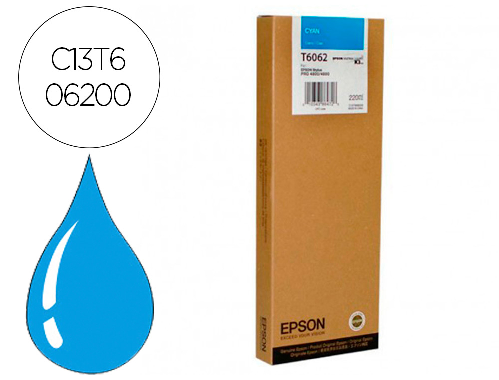 EPSON - Ink-jet gf stylus pro 4880/4800 cian (Ref. C13T606200)