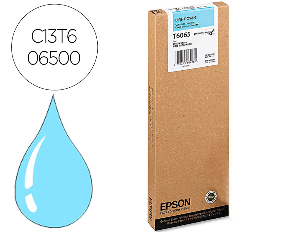 EPSON - Ink-jet gf stylus pro 4880/4800 cian claro (Ref. C13T606500)