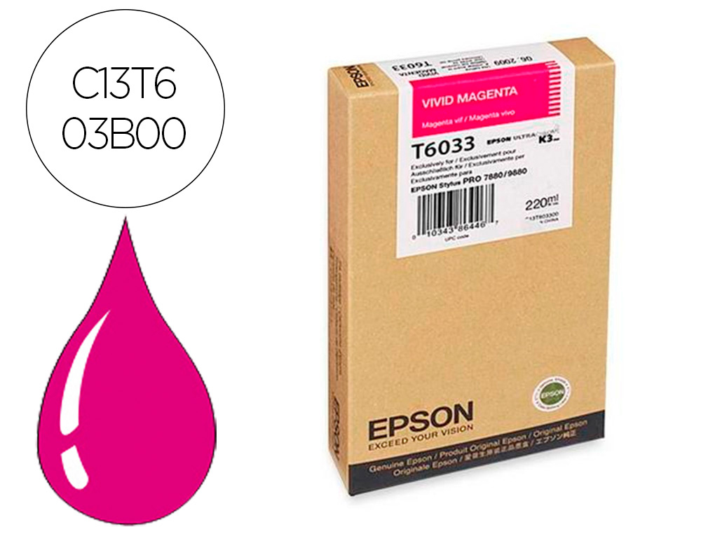 EPSON - Ink-jet gf stylus pro 7800/9800 magenta (Ref. C13T603B00)